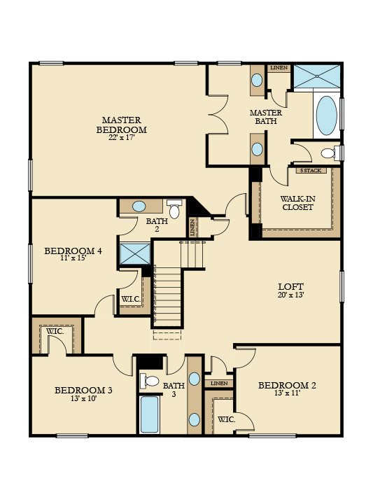 floor plan 2nd floor